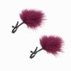 Sportsheets Sex & Mischief Enchanted Feather Nipple Clamps - klipsy na sutki (fioletowy)